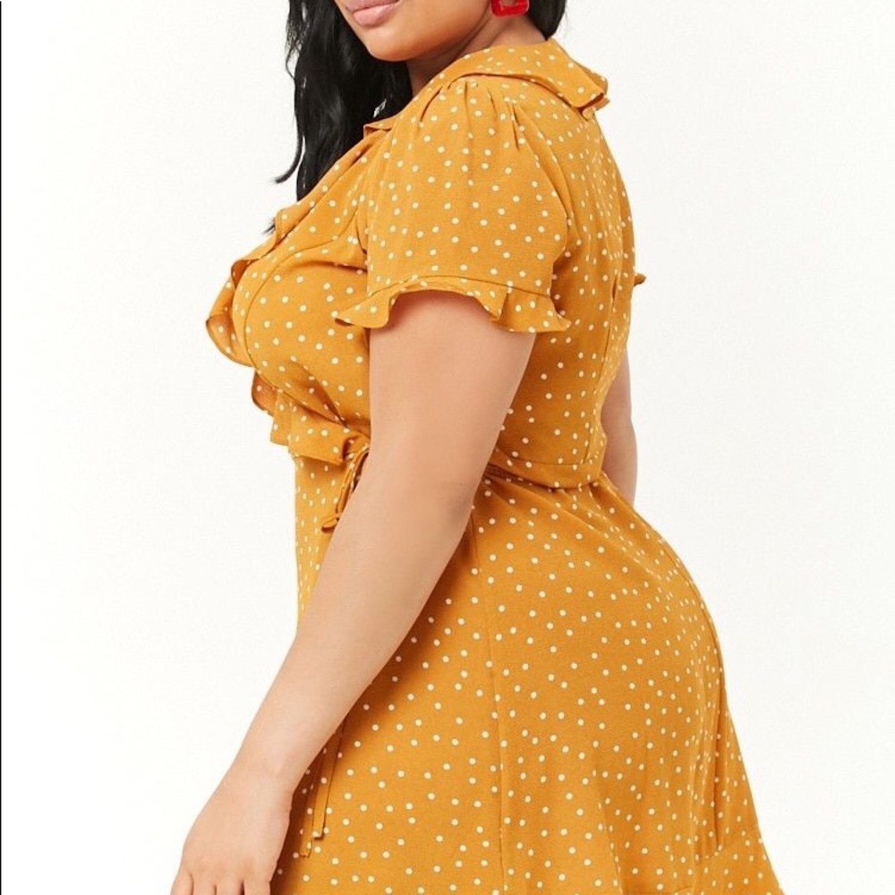 Forever 21 Polka Dot Wrap Dress (Plus Size)